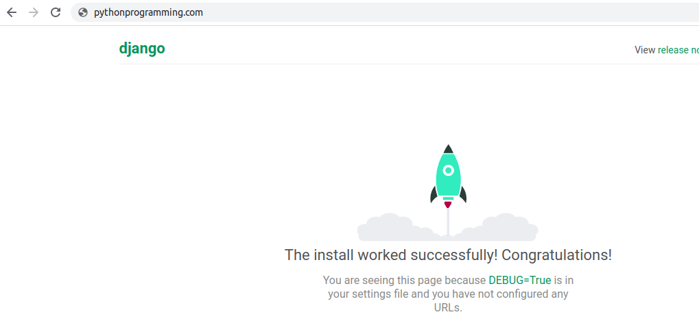 accessing django app using domain