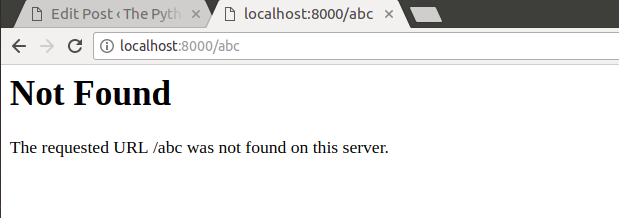 django 404 when debug is false