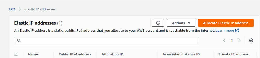 elastic ip to ec2 instance