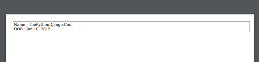 generating and returning pdf as response in django