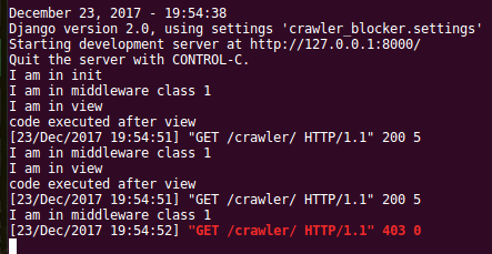 how to develop a distributable django app to block the crawling ip addresses