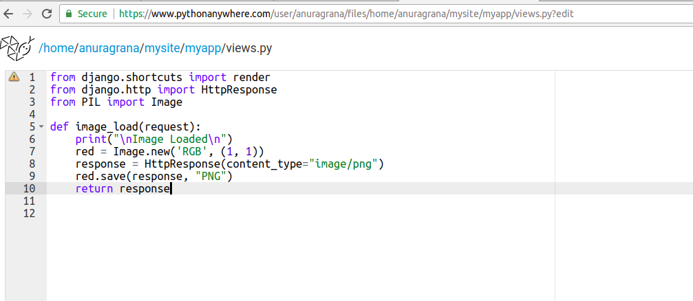 Screenshot from