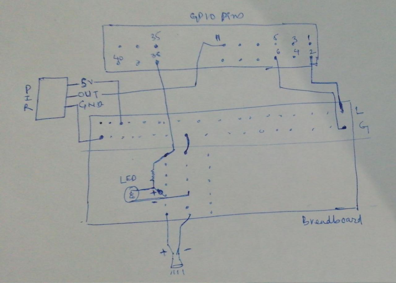 pir motion sensor connections