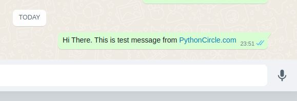 whatsapp image automation message